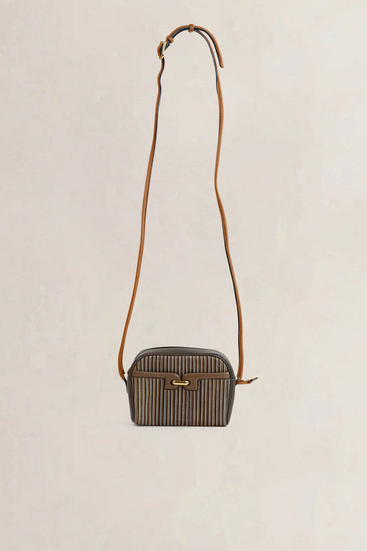 Delvaux Multicolore Toile De Cuir Crossbody Bag
