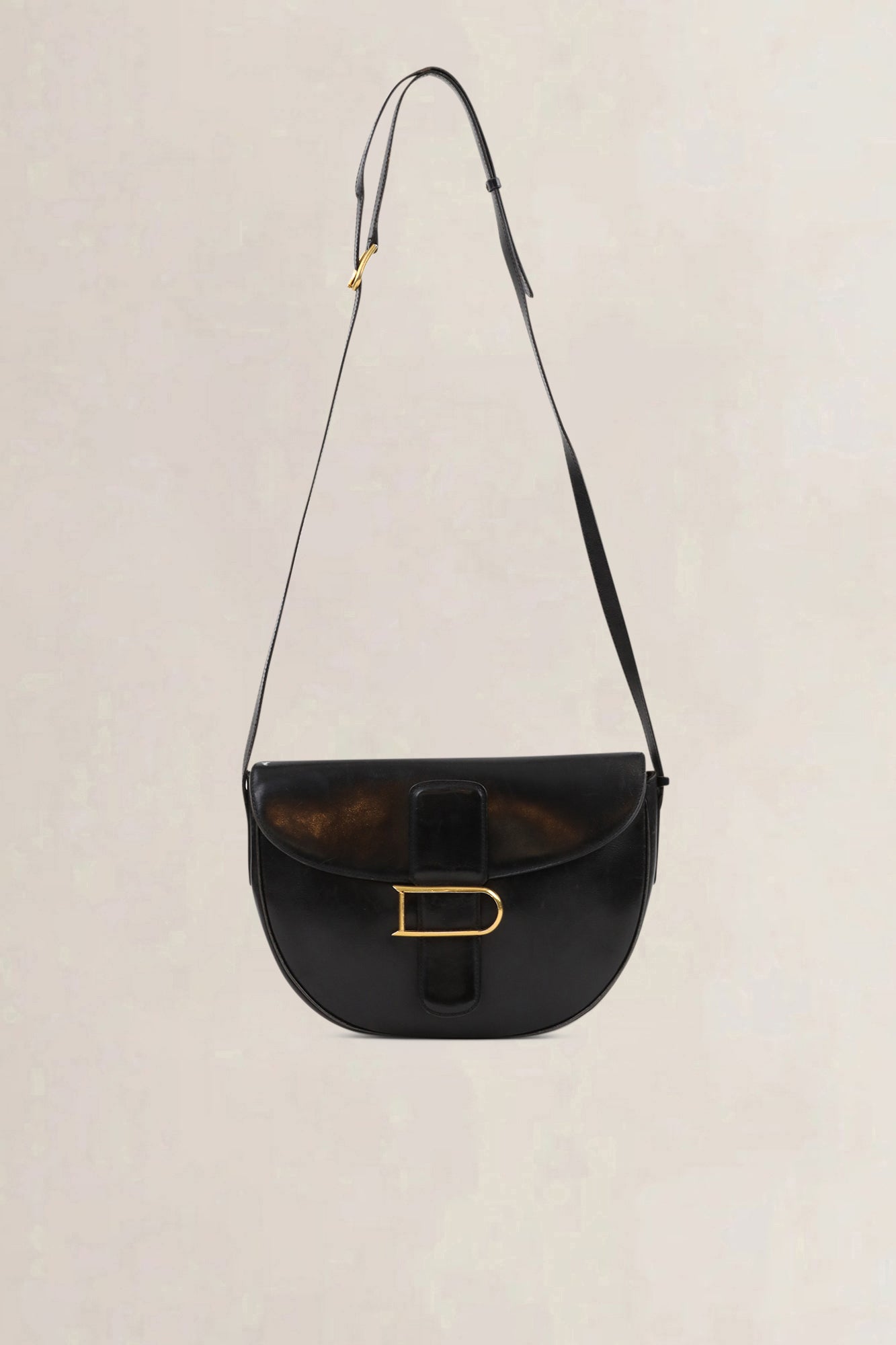 Delvaux Black Leather Crossbody Bag