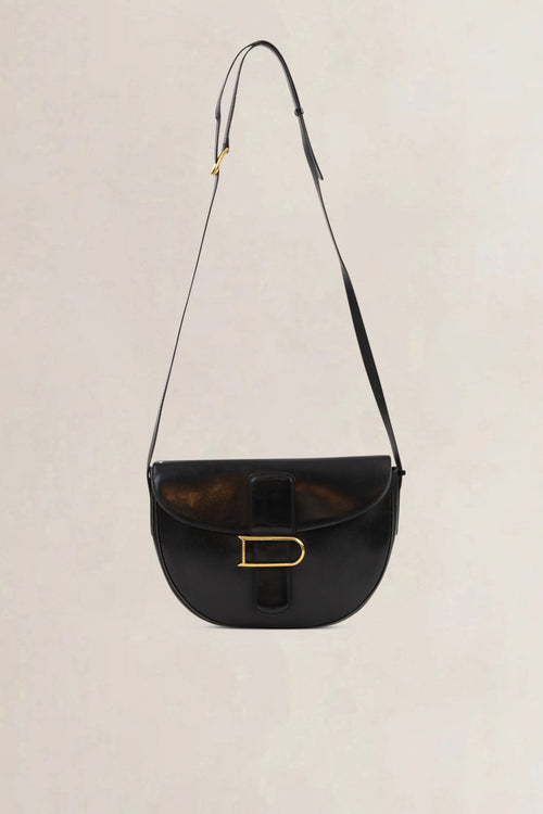 Delvaux Black Leather Crossbody Bag