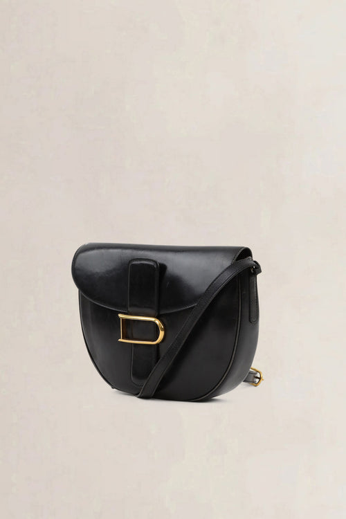 Delvaux Black Leather Crossbody Bag