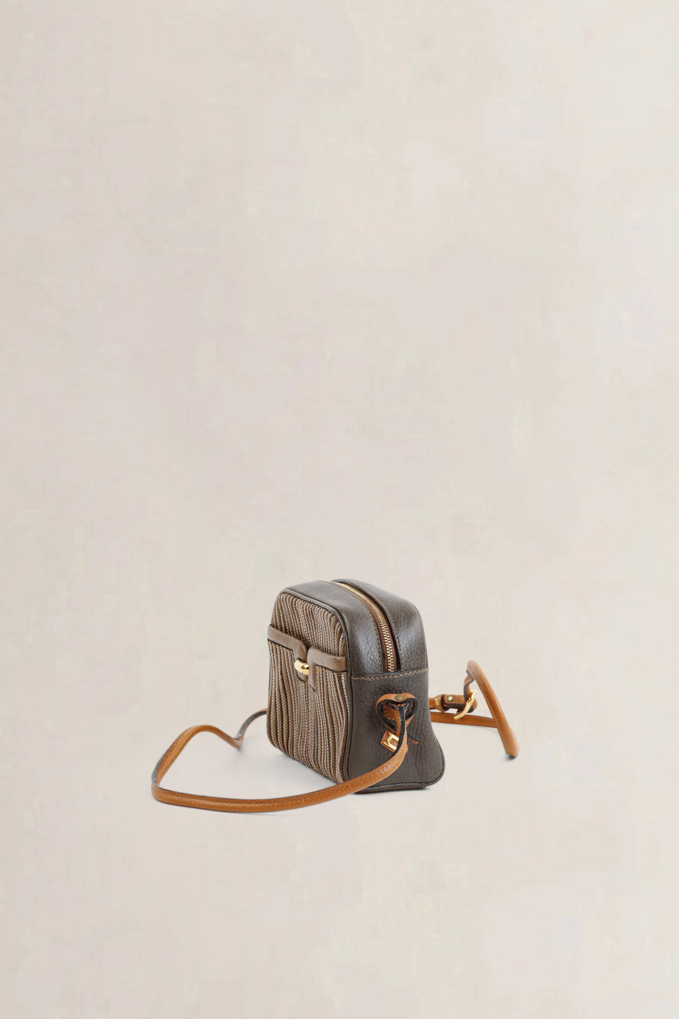 Delvaux Multicolore Toile De Cuir Crossbody Bag