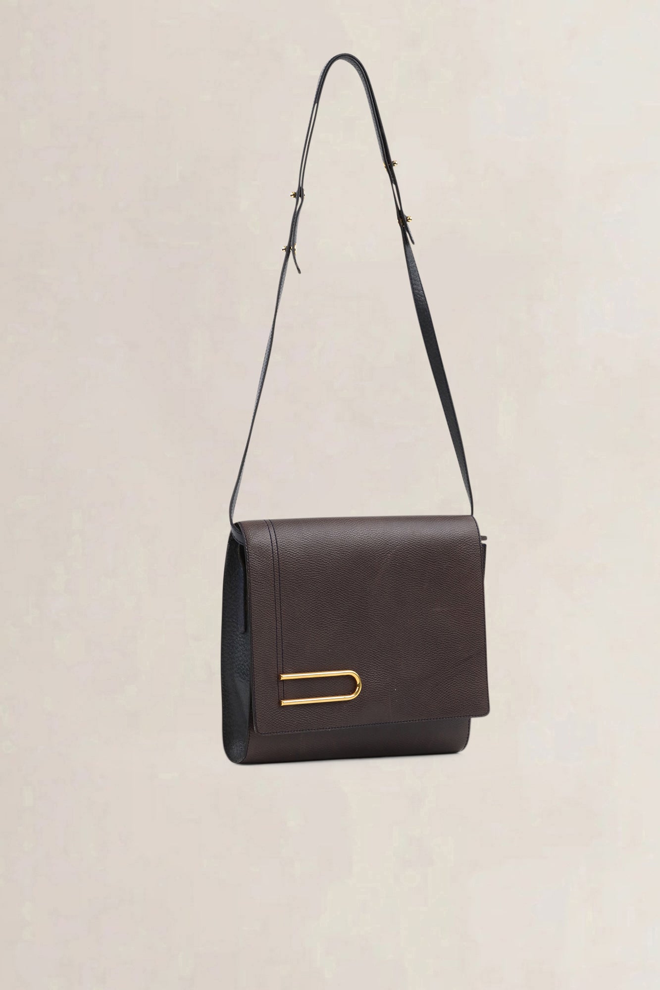 Delvaux Brown Leather  Diadème Crossbody Bag