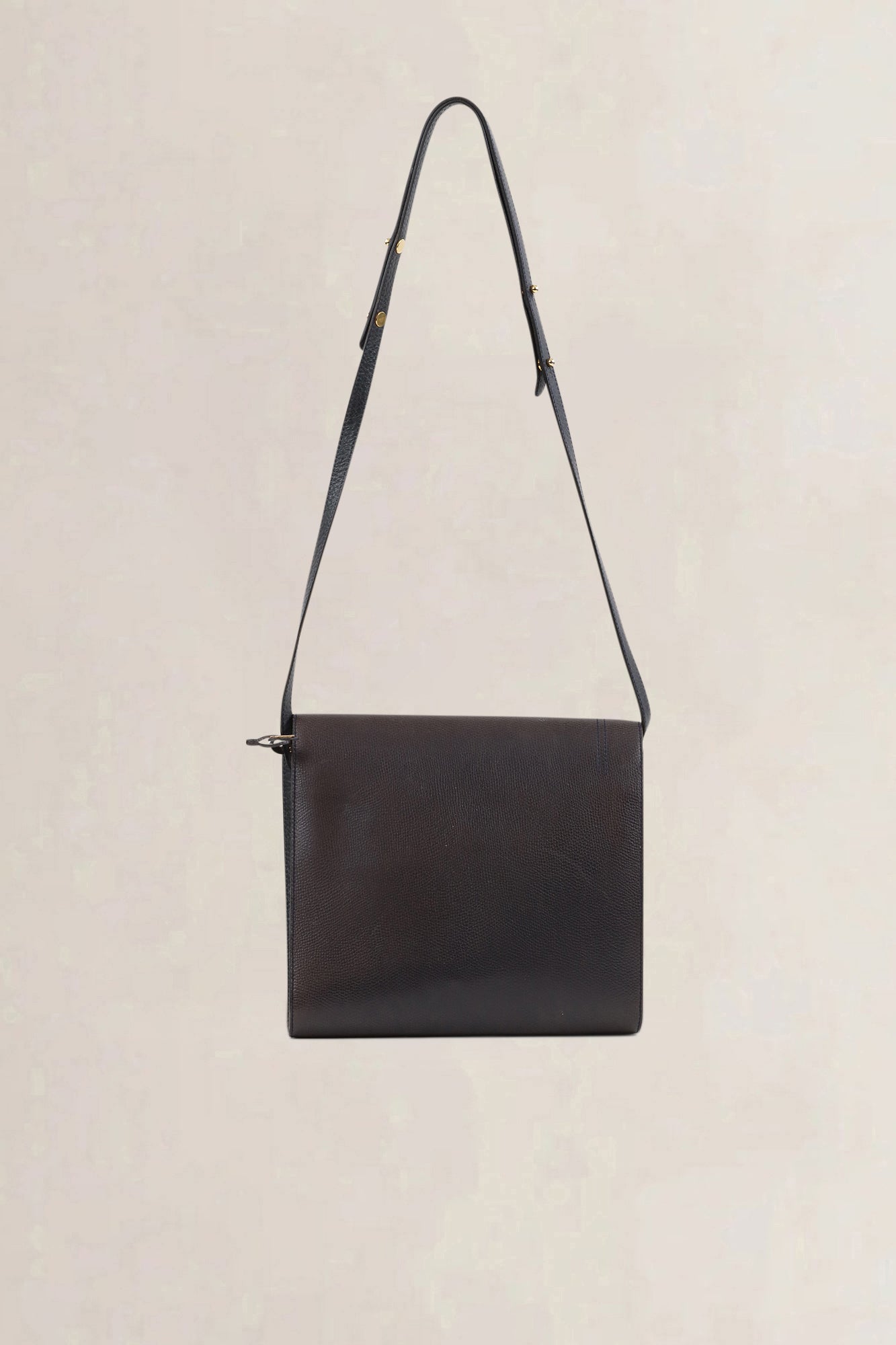 Delvaux Brown Leather  Diadème Crossbody Bag