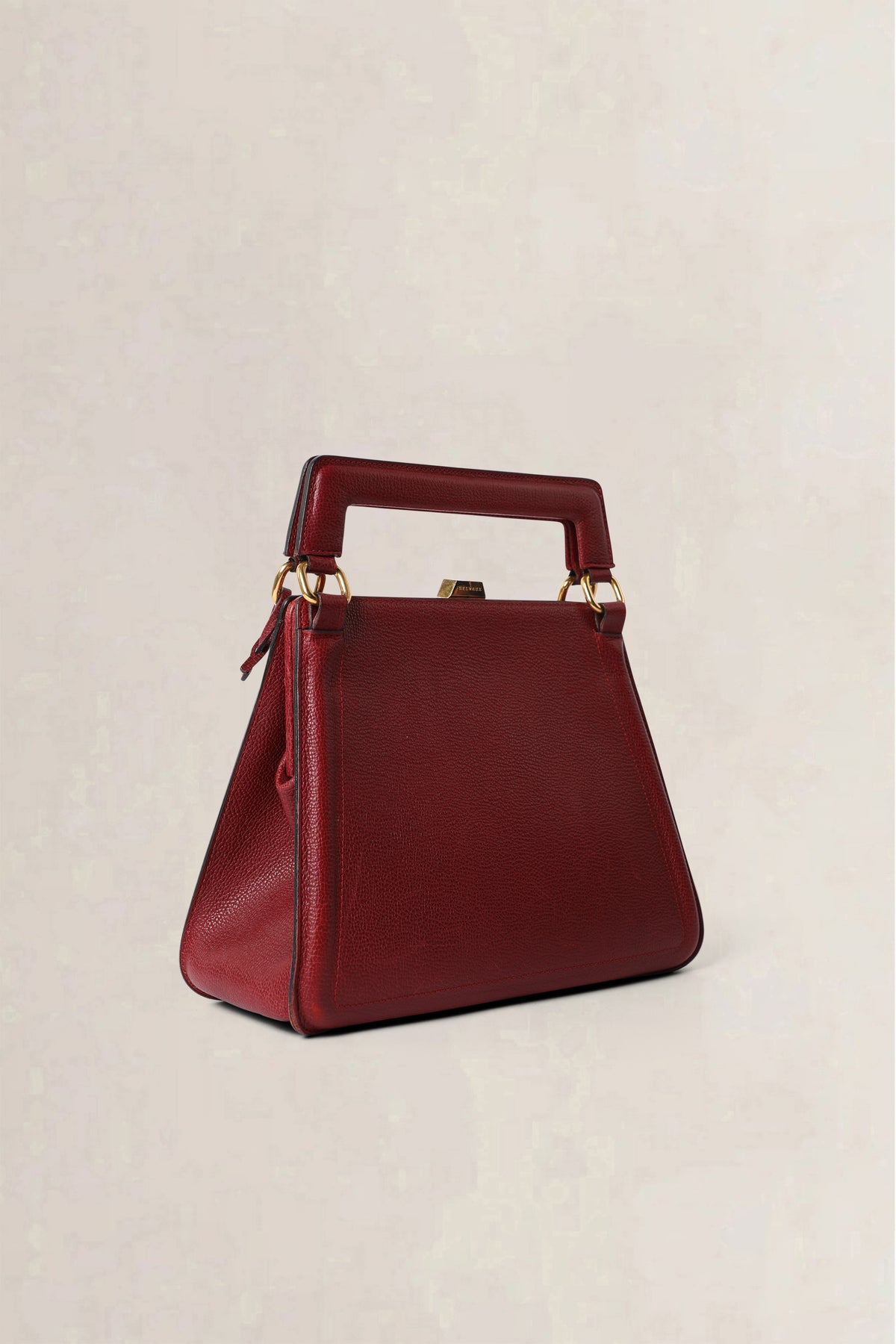 Delvaux Burgundy Bloody Mary Jumping Calf PM Crossbody Bag
