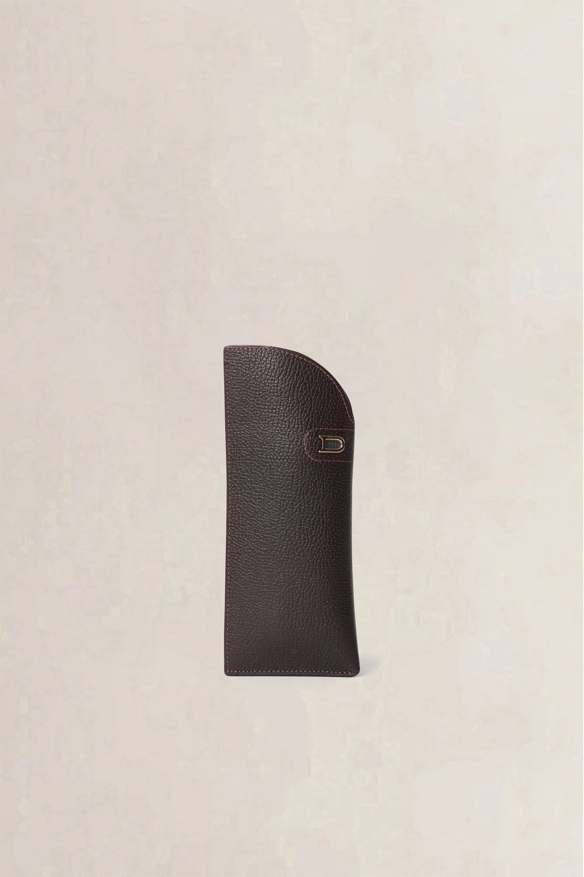 Delvaux Dark Brown Glasses Case