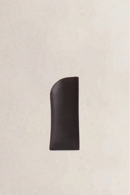 Delvaux Dark Brown Glasses Case