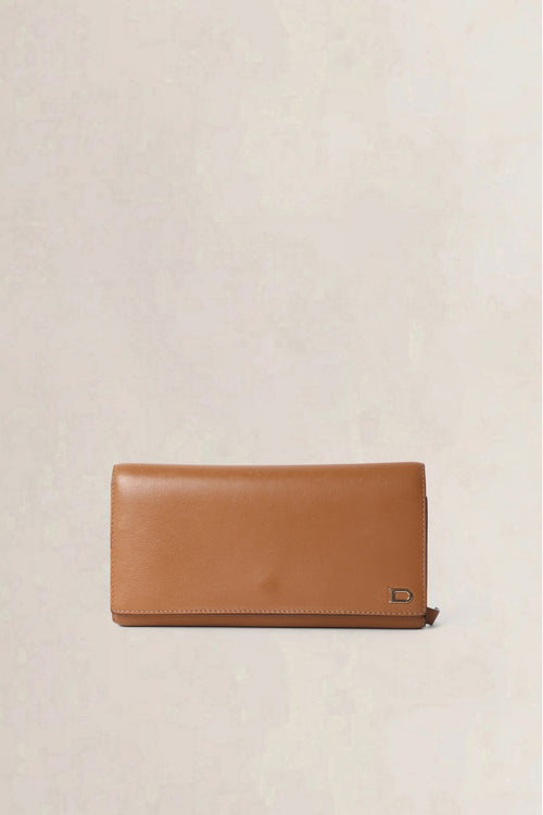 Delvaux Cognac Wallet