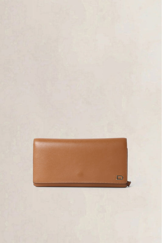 Delvaux Cognac Wallet