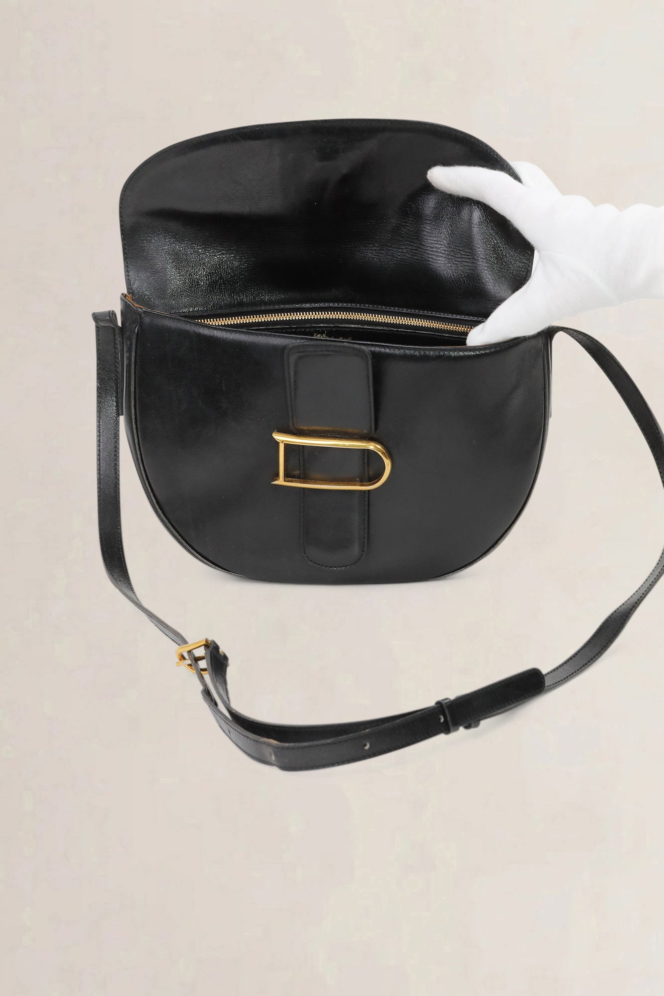 Delvaux Black Leather — preloved