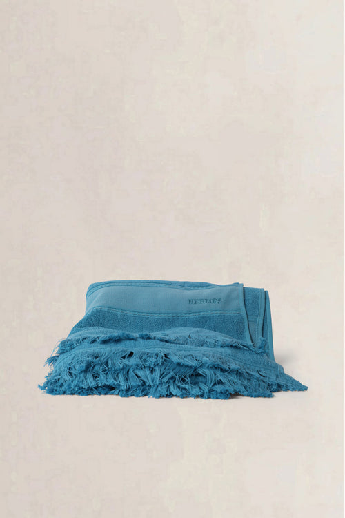 Hermès Turquoise Terry Beach Towel