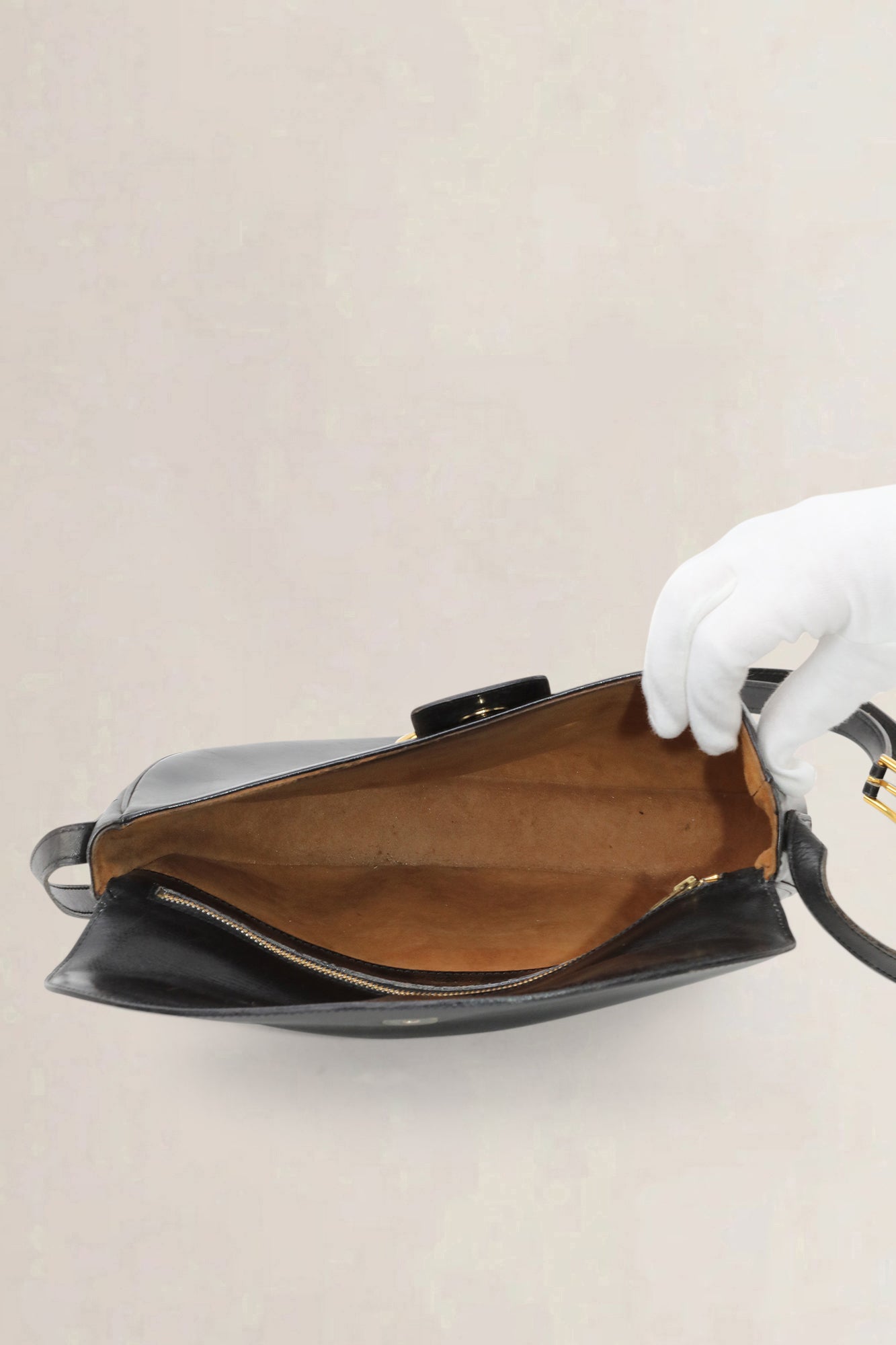 Delvaux Black Leather Crossbody Bag