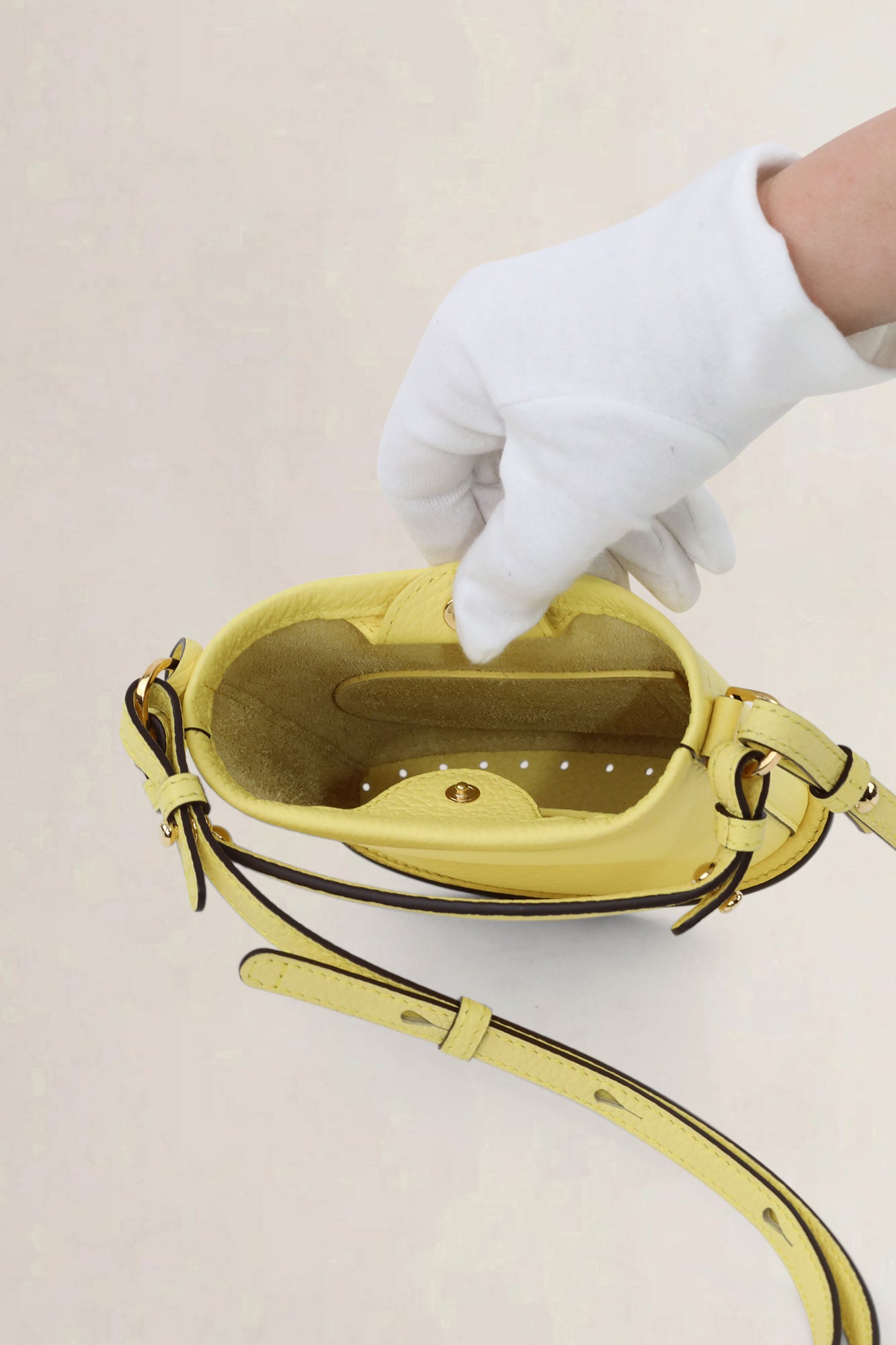 Delvaux Yellow Pin Toy Eclat Crossbody Bag