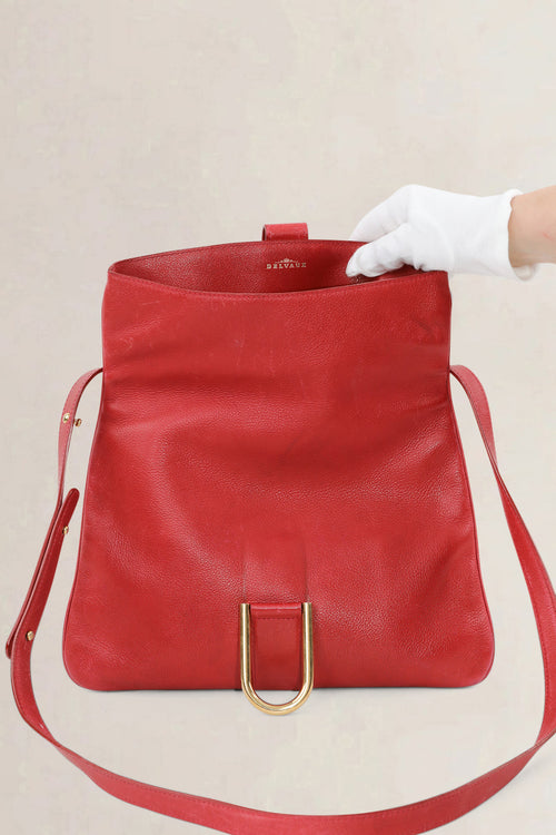 Delvaux Rosso Givry Crossbody Bag
