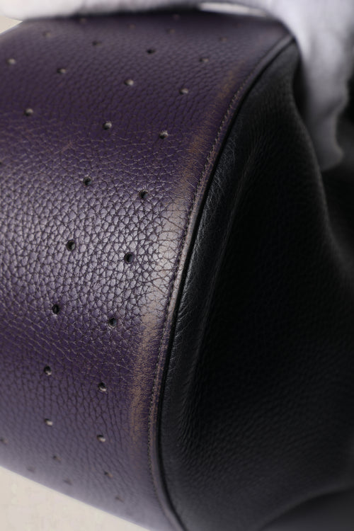 Delvaux Navy Tabarin MM Shoulder Bag