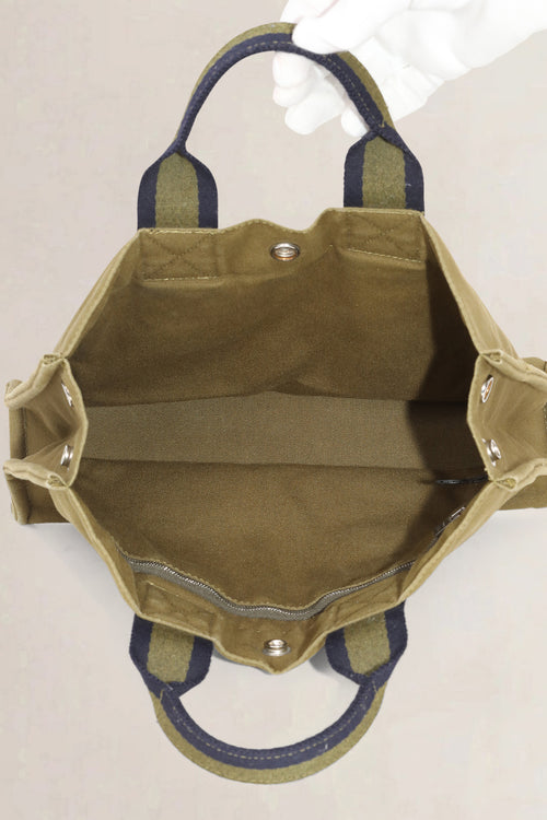 Hermès Olive Green Fourre Tout Canvas Top Handle Bag