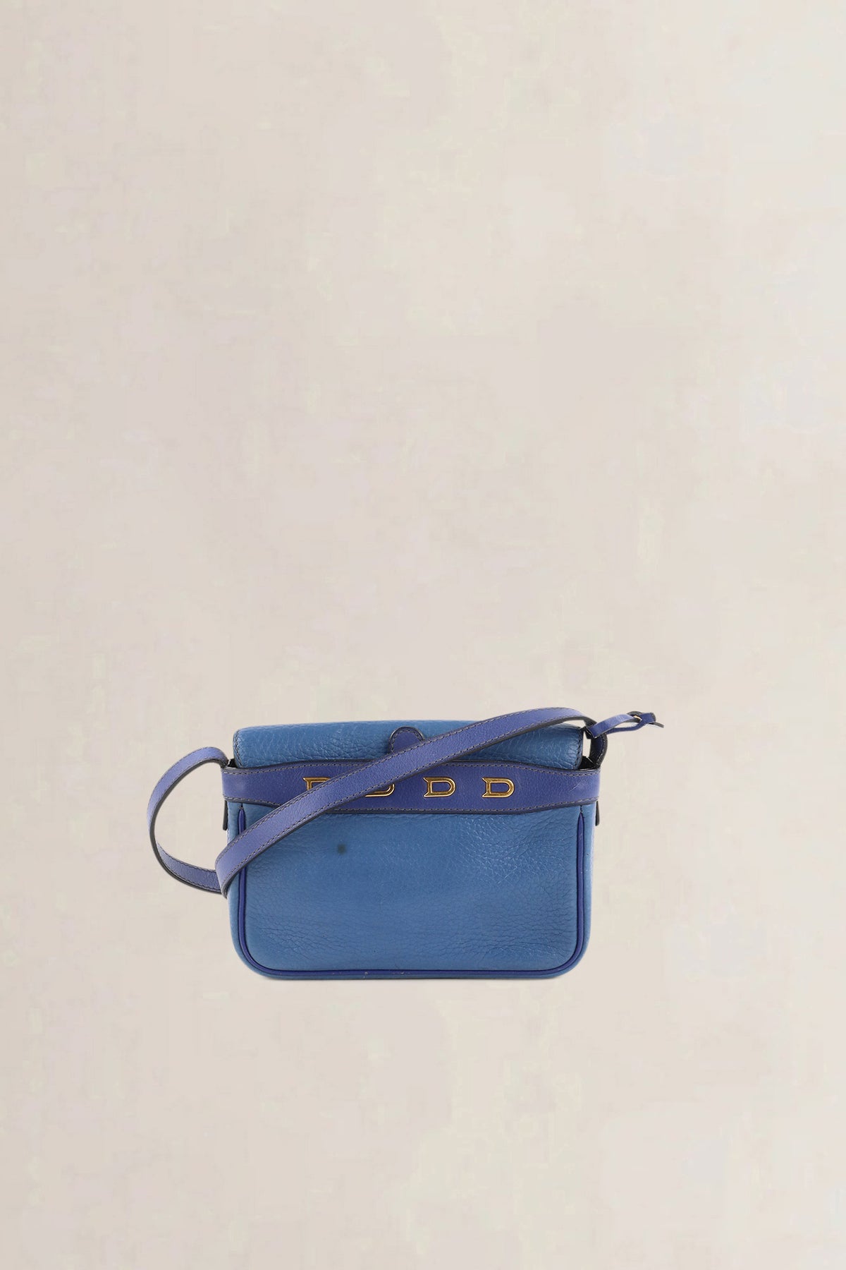 Delvaux Blue Two-Tone Fuiraire Mini Crossbody Bag