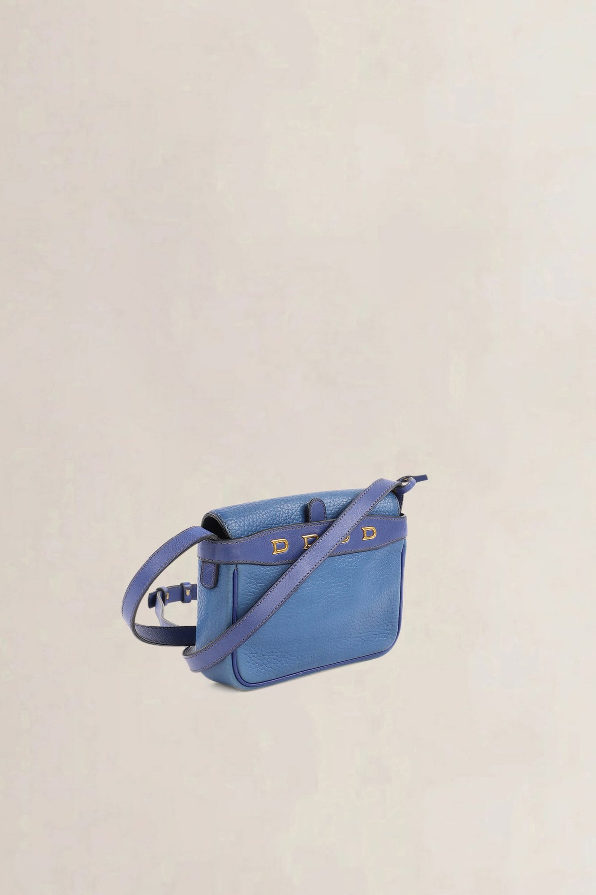 Delvaux Blue Two-Tone Fuiraire Mini Crossbody Bag