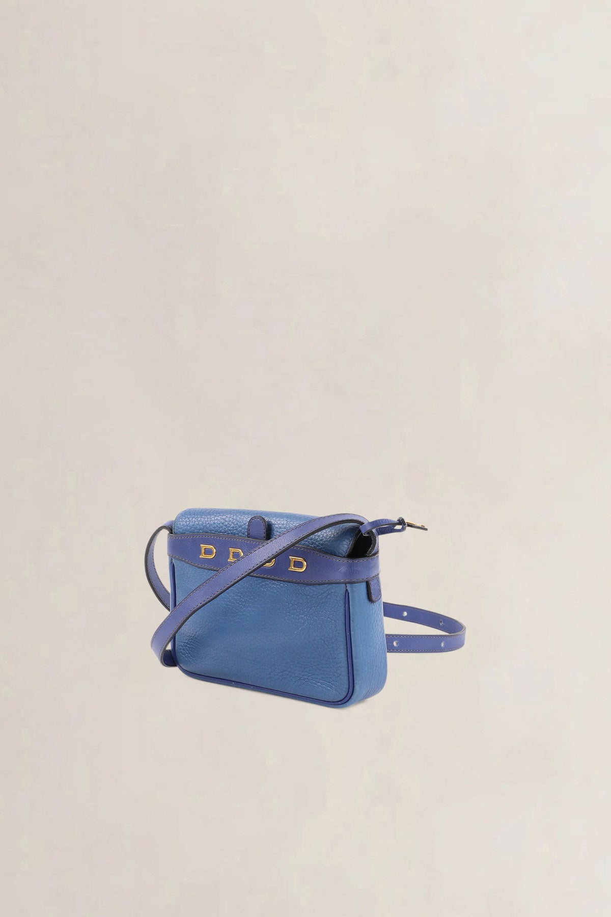 Delvaux Blue Two-Tone Fuiraire Mini — vintage