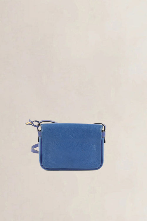Delvaux Blue Two-Tone Fuiraire Mini Crossbody Bag