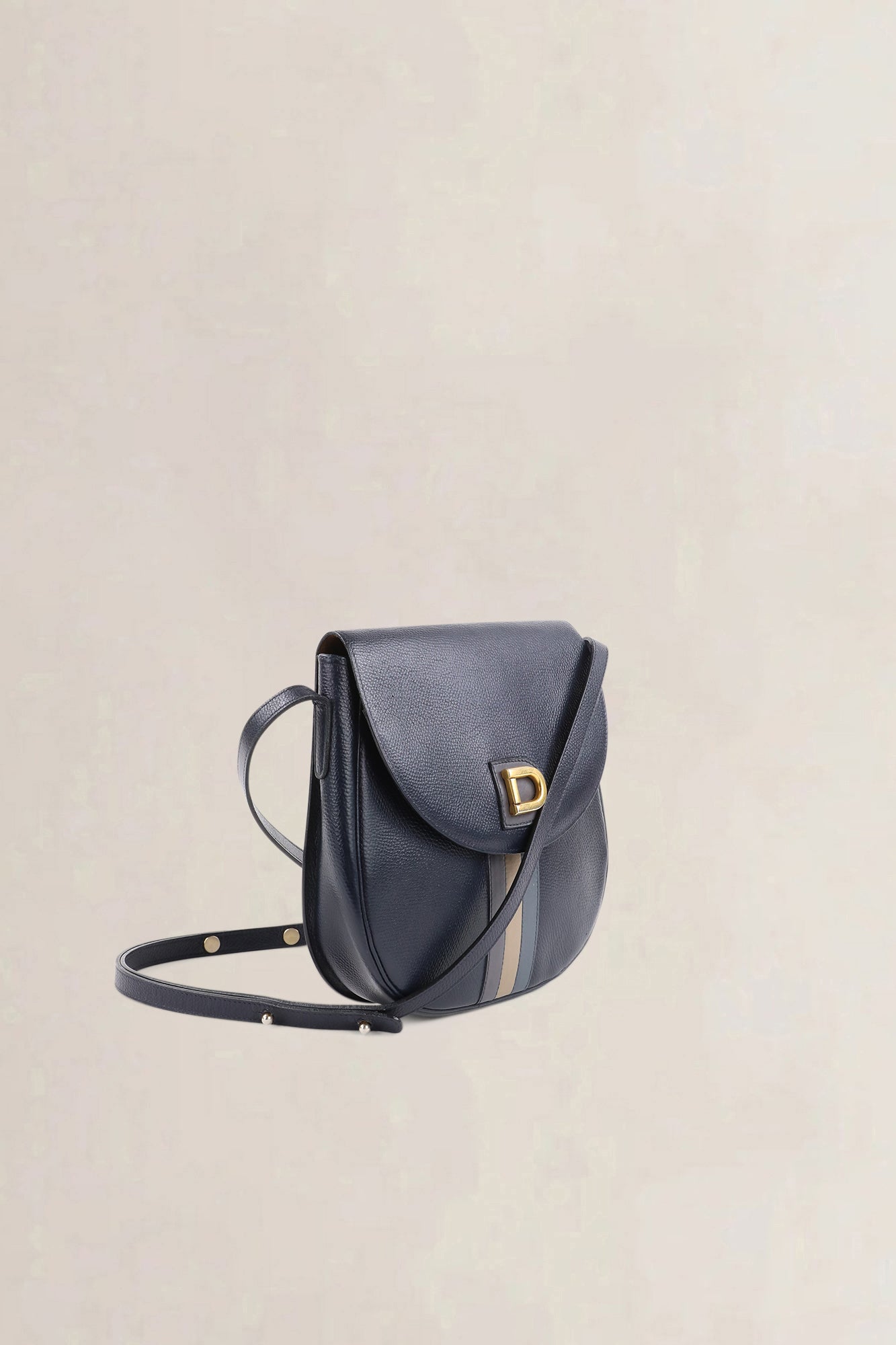 Delvaux Black Jumping Calf Vintage Crossbody Bag