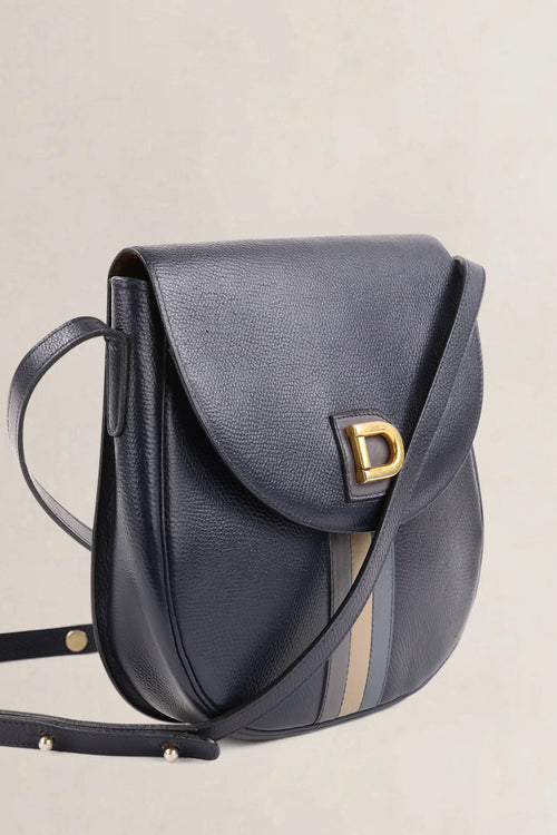 Delvaux Black Jumping Calf Vintage Crossbody Bag