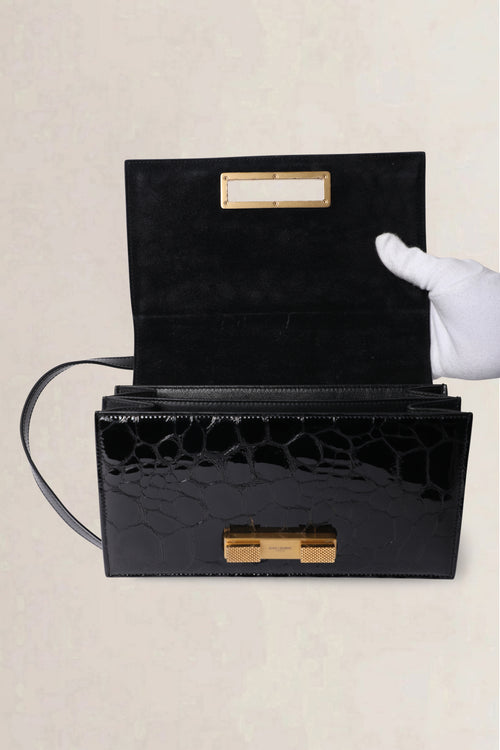 Saint Laurent Black Domino Shoulder Bag