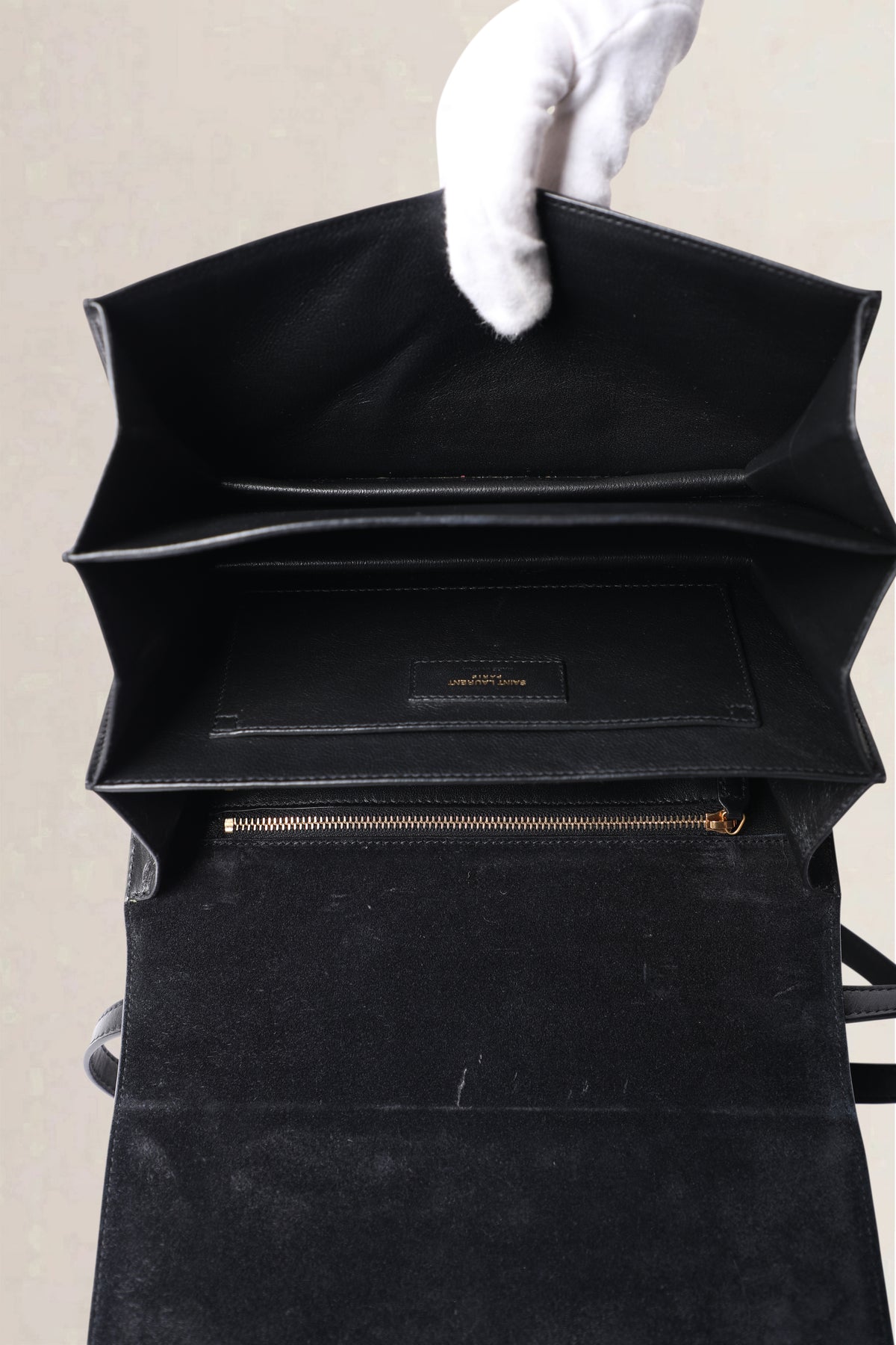 Saint Laurent Black Domino Shoulder Bag