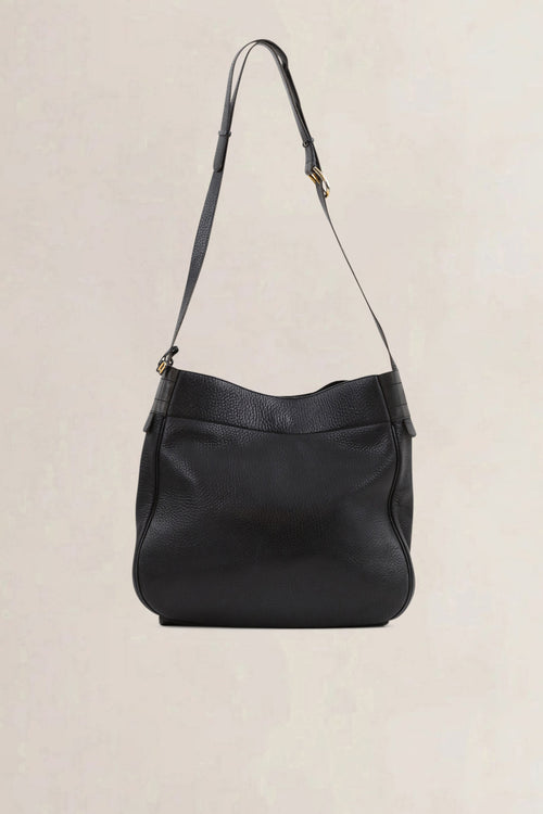 Delvaux Black/Brown Desert Crossbody Bag