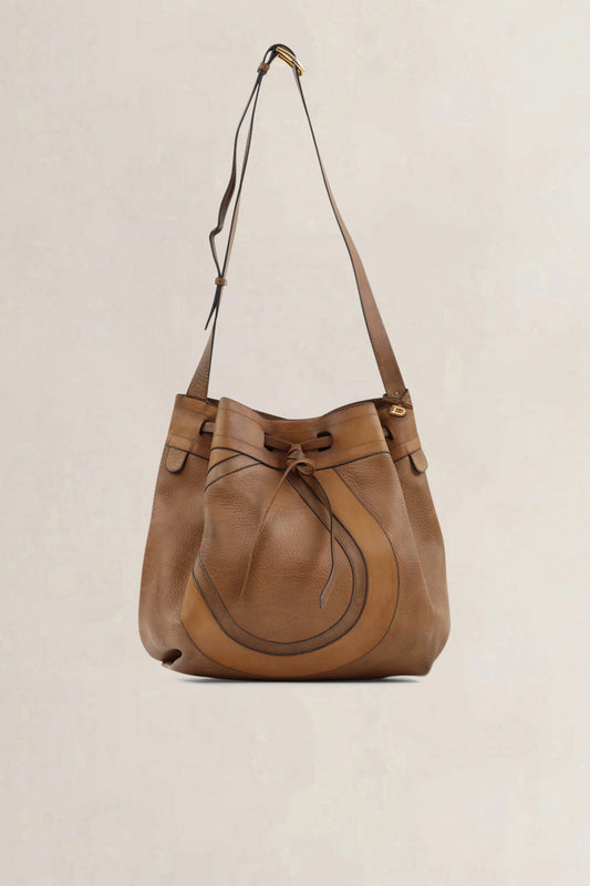 Delvaux Brown Desert Crossbody Bag