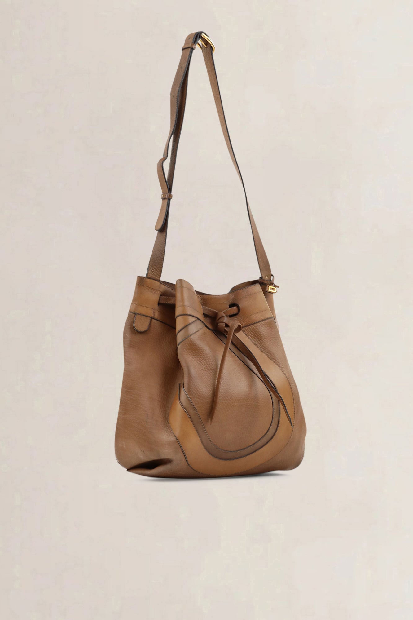 Delvaux Brown Desert Crossbody Bag