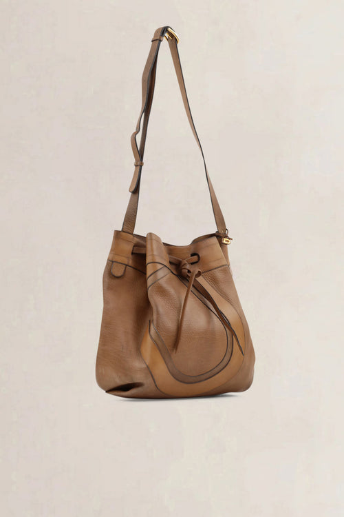 Delvaux Brown Desert Crossbody Bag