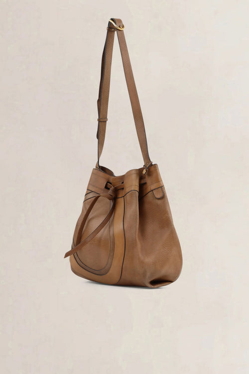 Delvaux Brown Desert Crossbody Bag
