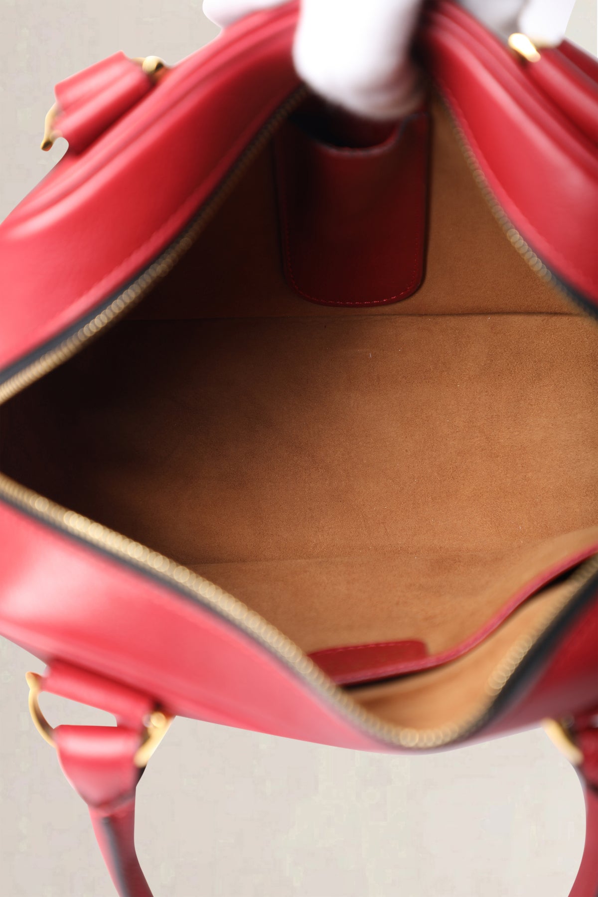 Delvaux Rosso Parole Top Handle Bag