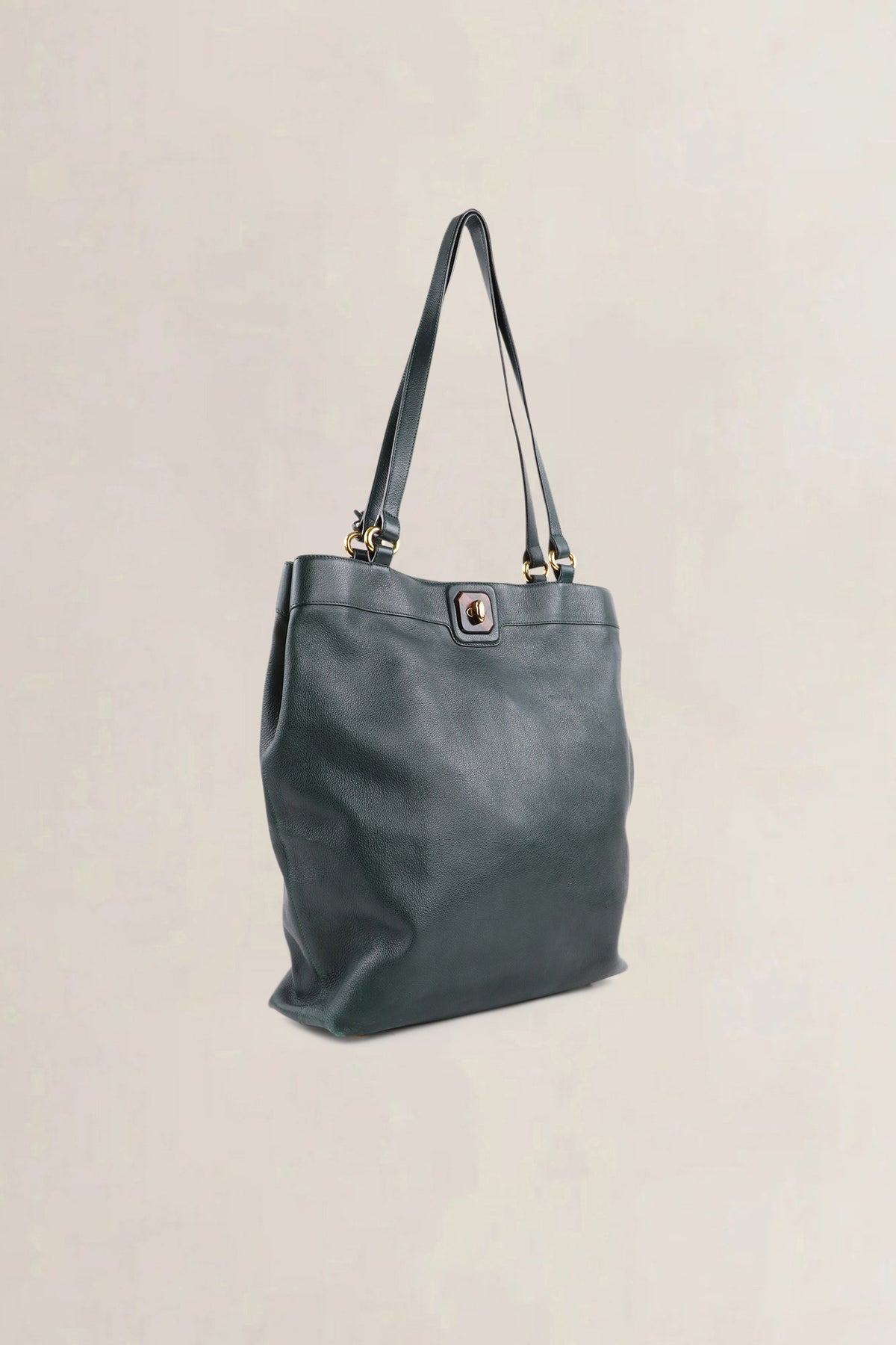 Delvaux Vintage Forest Green Jumping Calf Shoulder Bag
