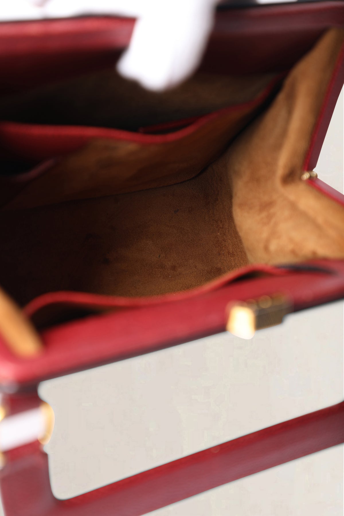 Delvaux Burgundy Bloody Mary Jumping Calf PM Crossbody Bag