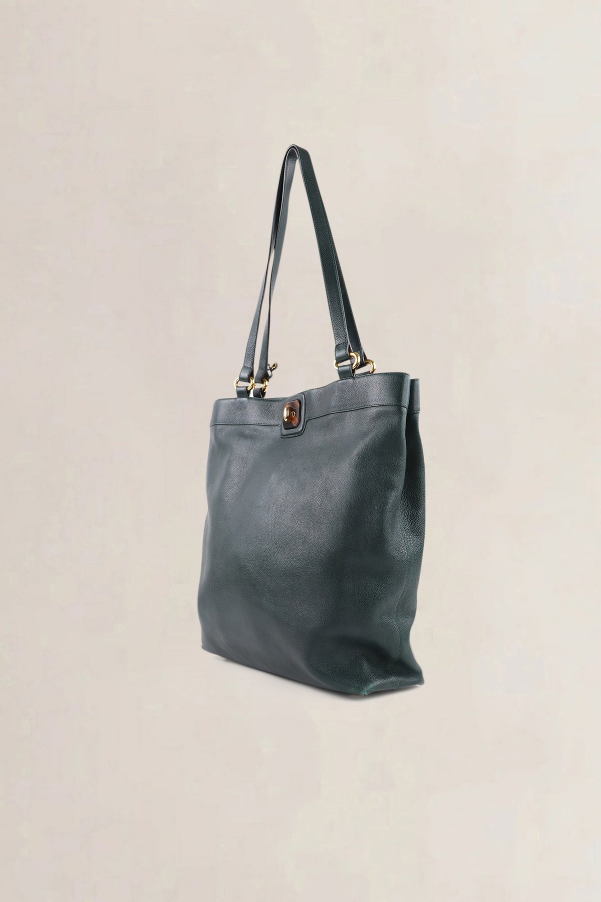 Delvaux Vintage Forest Green Jumping Calf Shoulder Bag