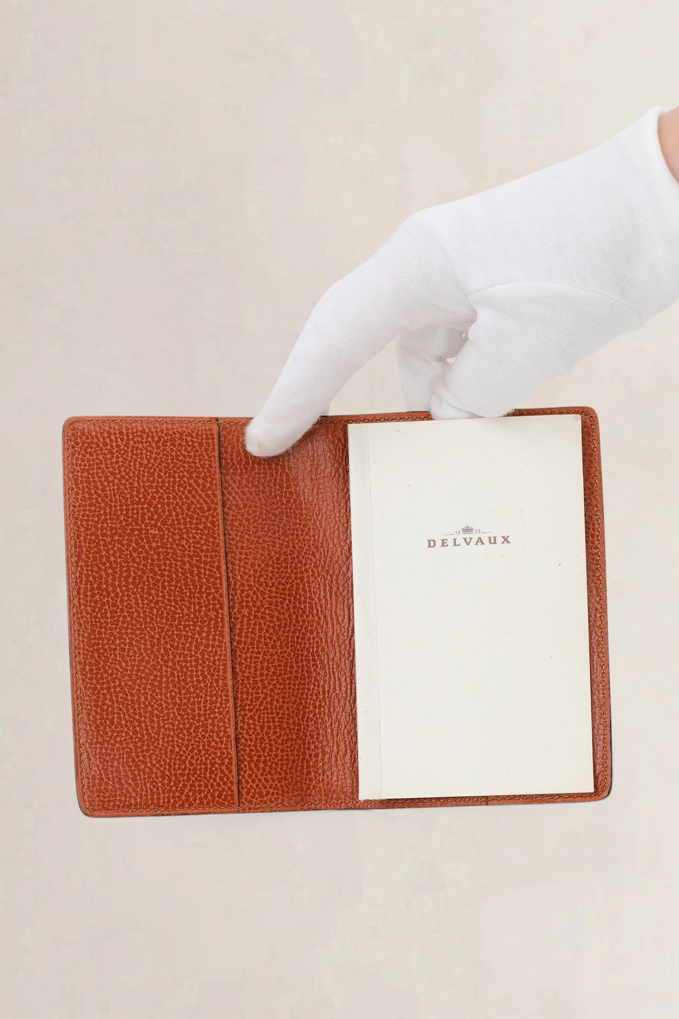 Delvaux Cognac Leather Agenda