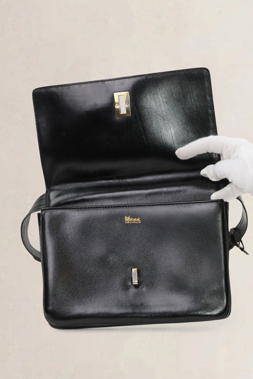 Delvaux Black Vintage Crossbody Bag