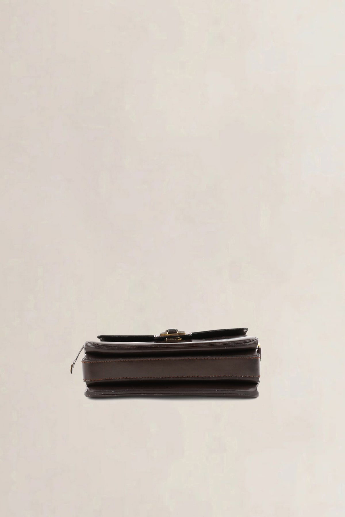 Delvaux Vintage Dark Brown Top Handle Bag