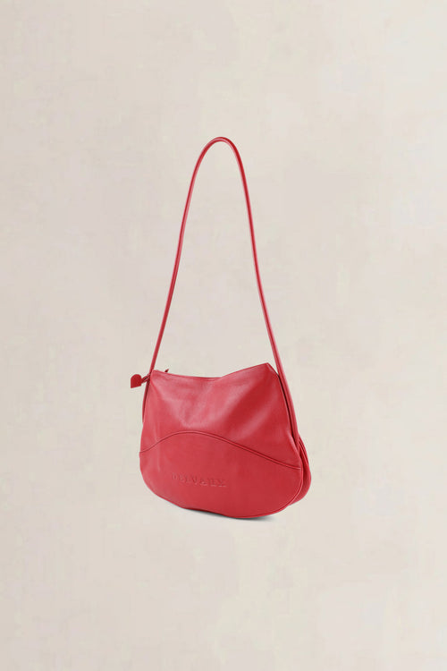 Delvaux Red Trotteur Rubis Crossbody Bag