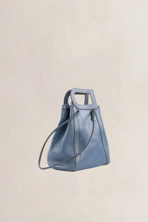 Delvaux Light Blue Punch D Shoulder Bag
