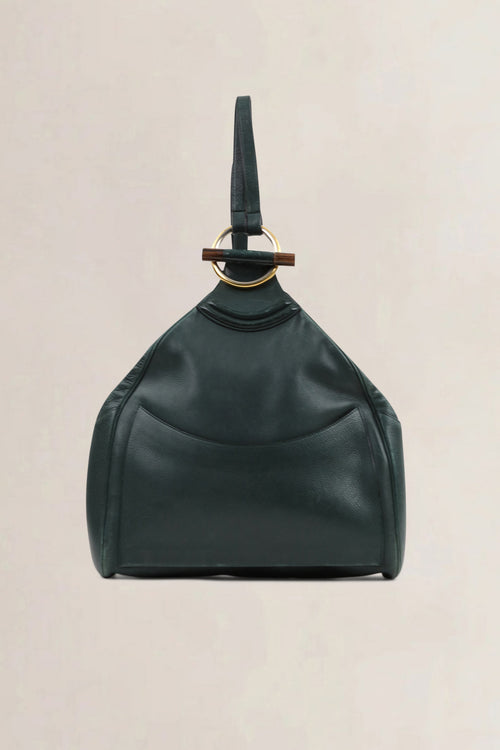 Delvaux Green Amandier Backpack