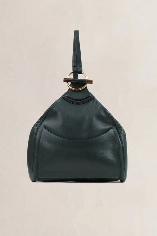 Delvaux Green Amandier Backpack