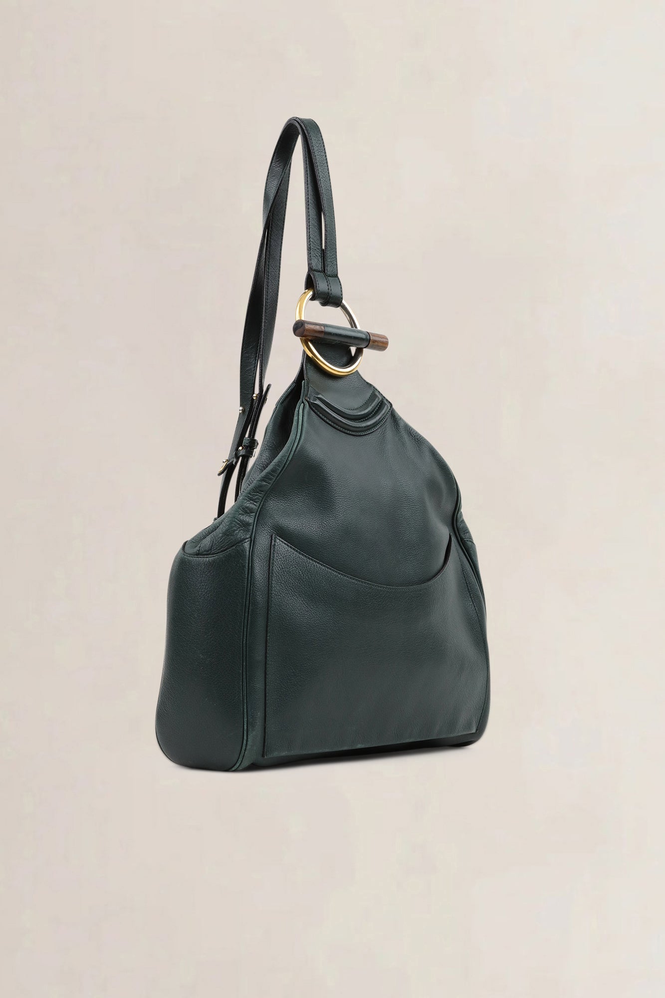 Delvaux Green Amandier Backpack