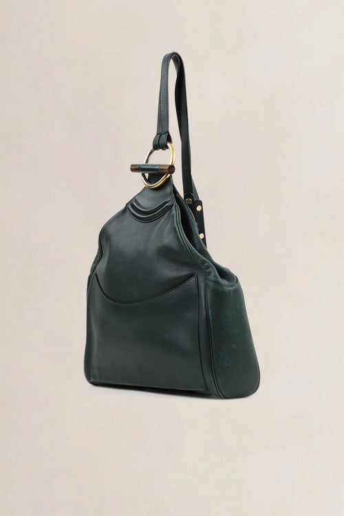 Delvaux Green Amandier Backpack