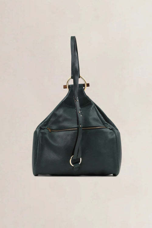 Delvaux Green Amandier Backpack