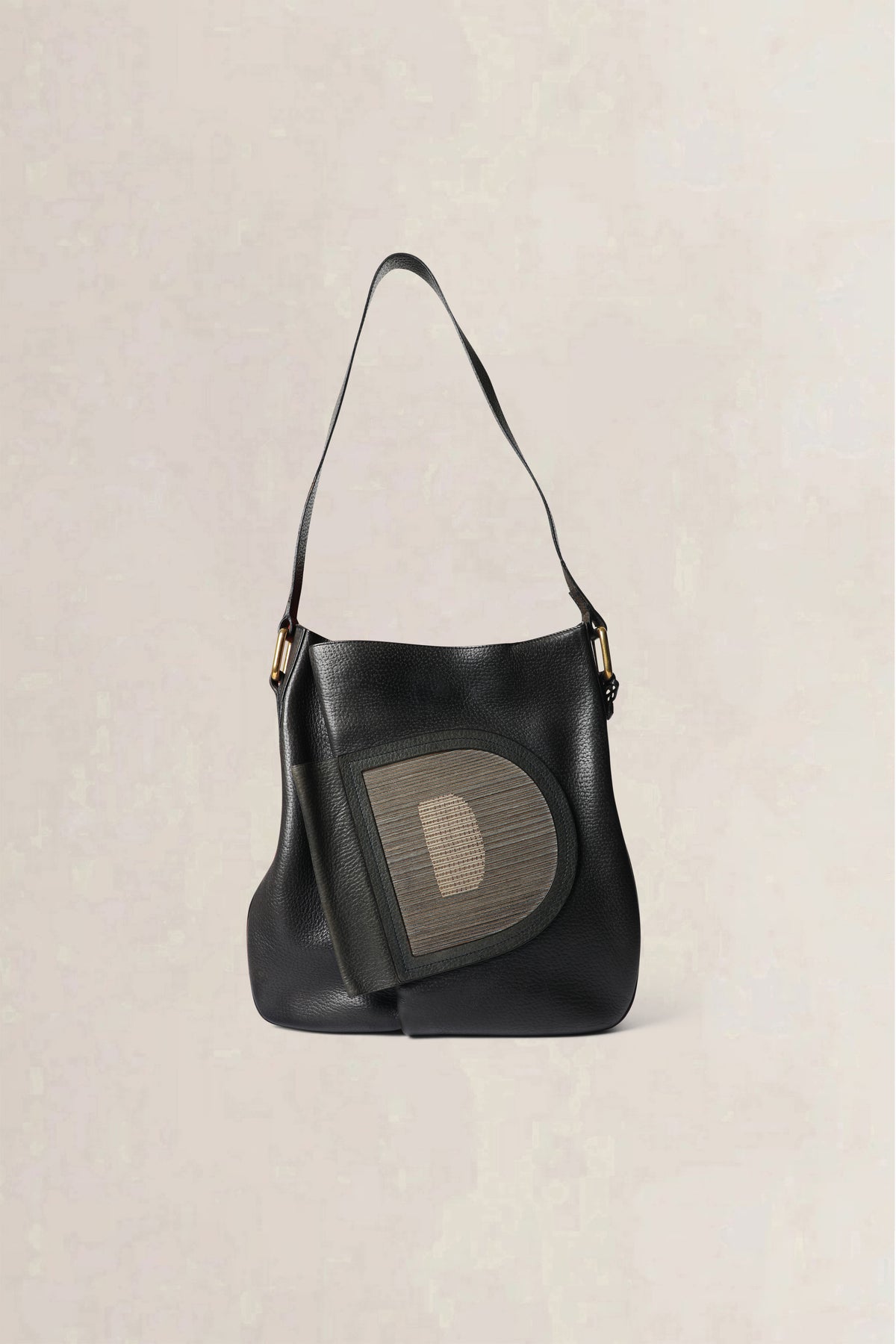 Delvaux Dark Blue Coup de Chapeau Shoulder Bag