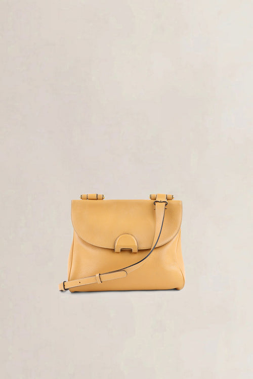 Delvaux Mustard Yellow Jumping Calf Chablis Crossbody Bag