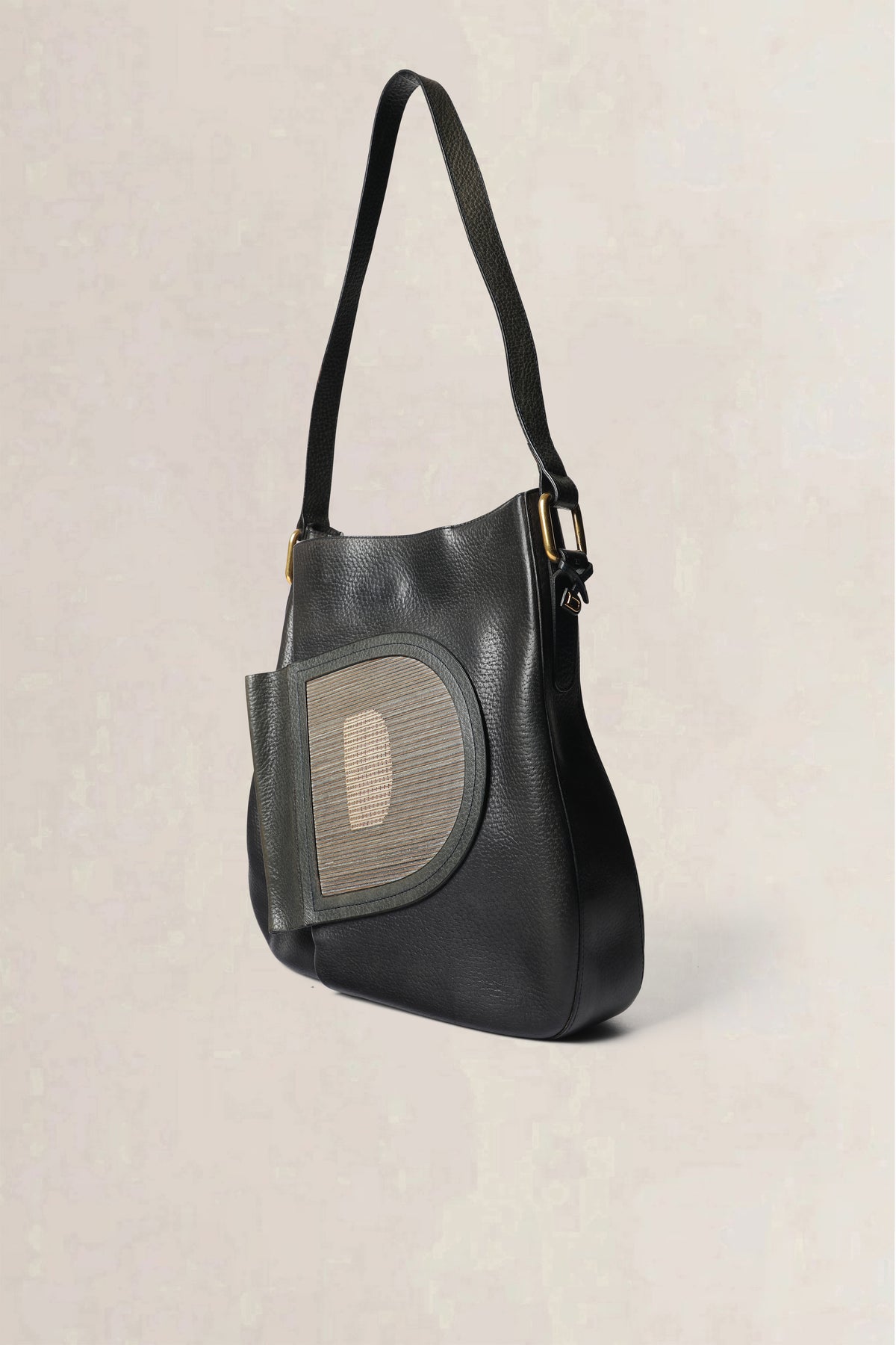 Delvaux Dark Blue Coup de Chapeau Shoulder Bag