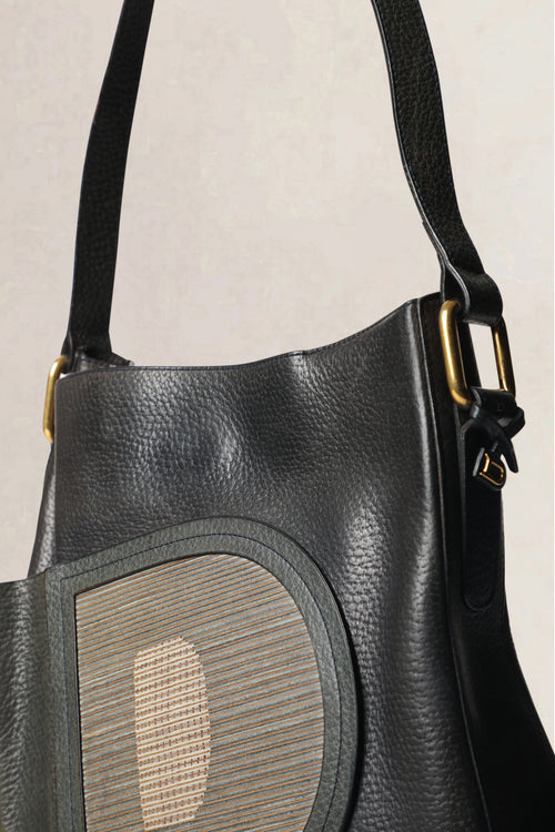 Delvaux Dark Blue Coup de Chapeau Shoulder Bag